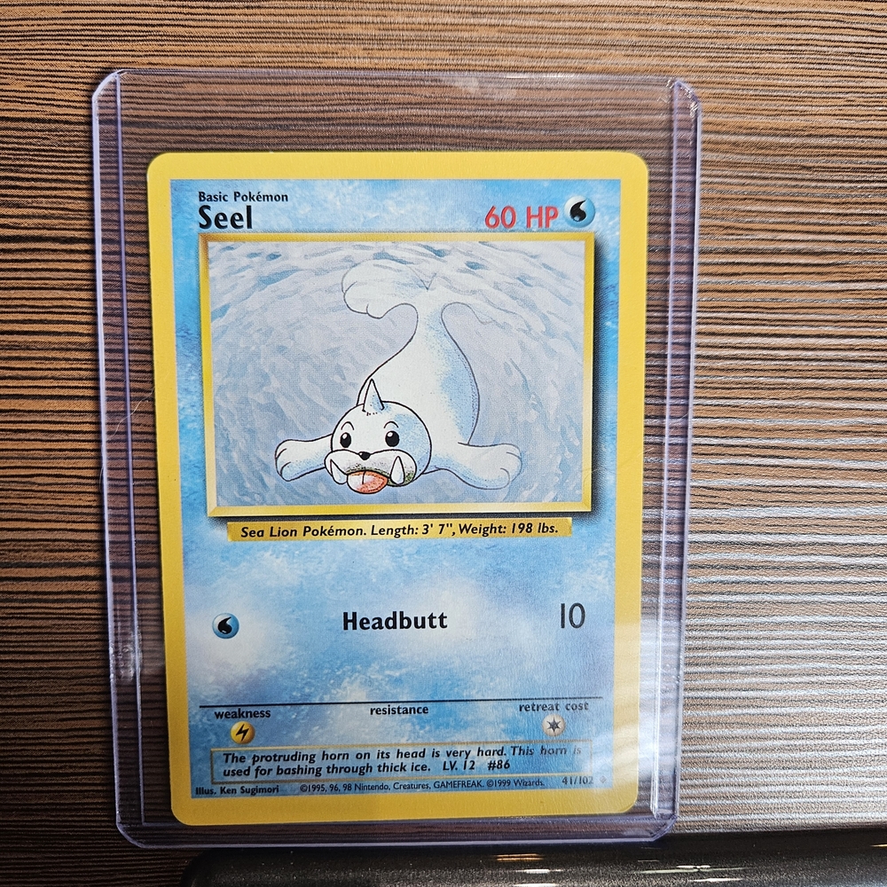 Pokemon Seel 41/102 Base Set Trading Card